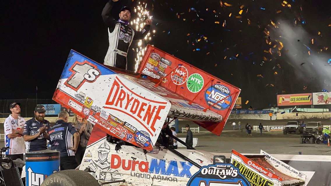 SAGE FRUIT SKAGIT NATIONALS NIGHT #1 - THIRD WIN OF 2022, 33RD OF WORLD OF OUTLAWS CAREER FOR SHARK RACING STAR