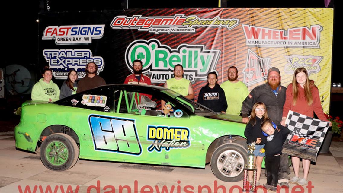 Bartz and Arneson back in victory lane at Outagamie Speedway.