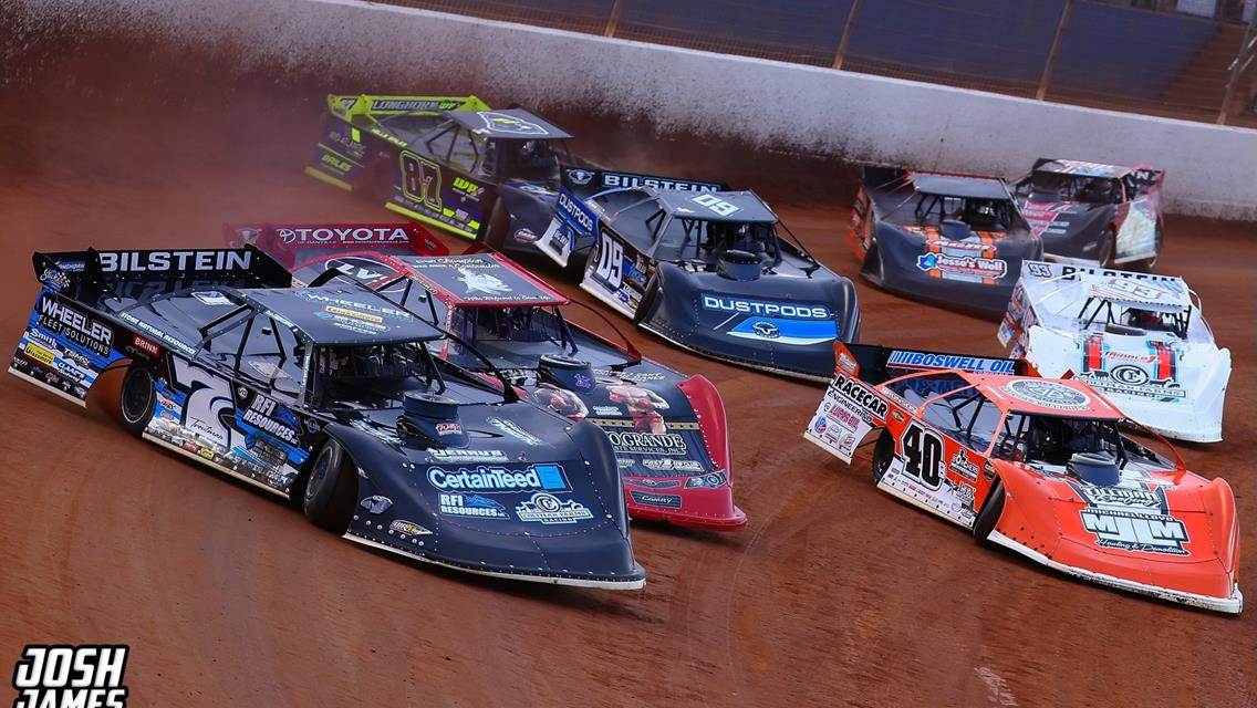 The Dirt Track at Charlotte (Concord, N.C.) – World of Outlaws Case Late Model Series – World Finals – November 6th-9th, 2024. (Josh James Artwork)