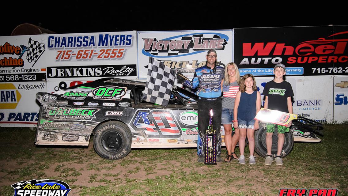 Buzzy Adams enjoys two-win Fourth of July weekend