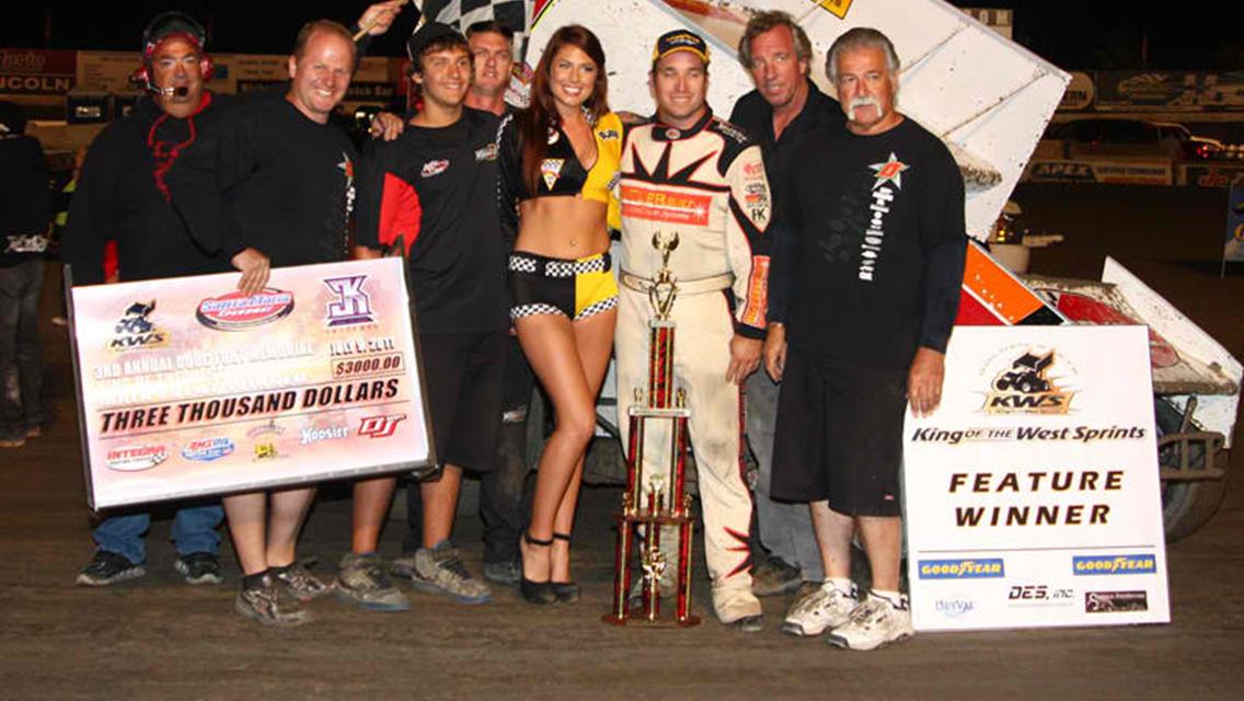 Jonathan Allard races to 3rd KWS victory of the season at Doug Fort Memorial