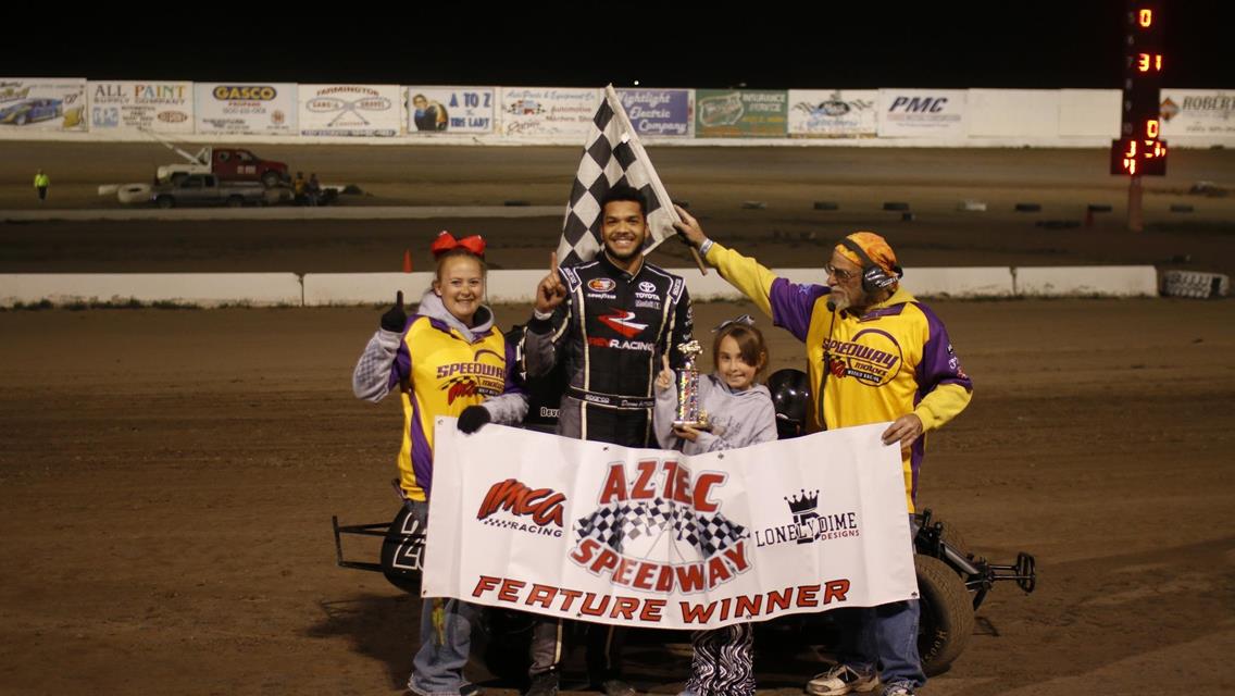 Devon Amos and Joshua Huish Gain Weekend Wins with POWRi DMSS at Aztec