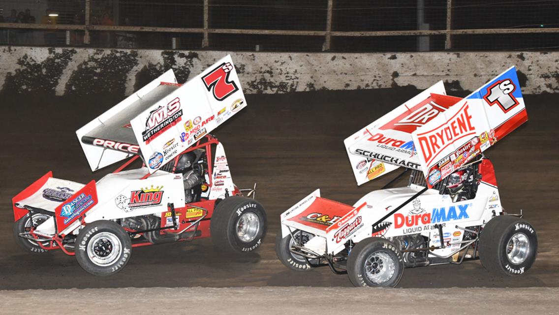 Price Sees Growth Throughout World of Outlaws Week at Huset’s Speedway