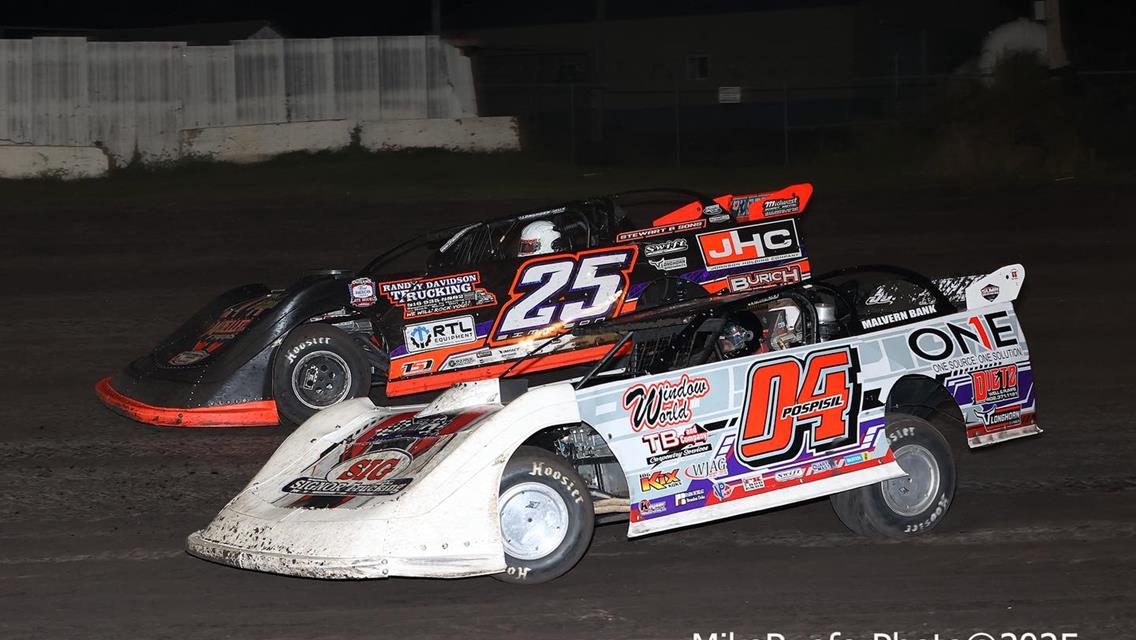 Adams County Speedway (Corning, IA) – Malvern Bank East &amp; West Series – Pumpkin Dash – October 4th, 2025. (Mike Ruefer photo)