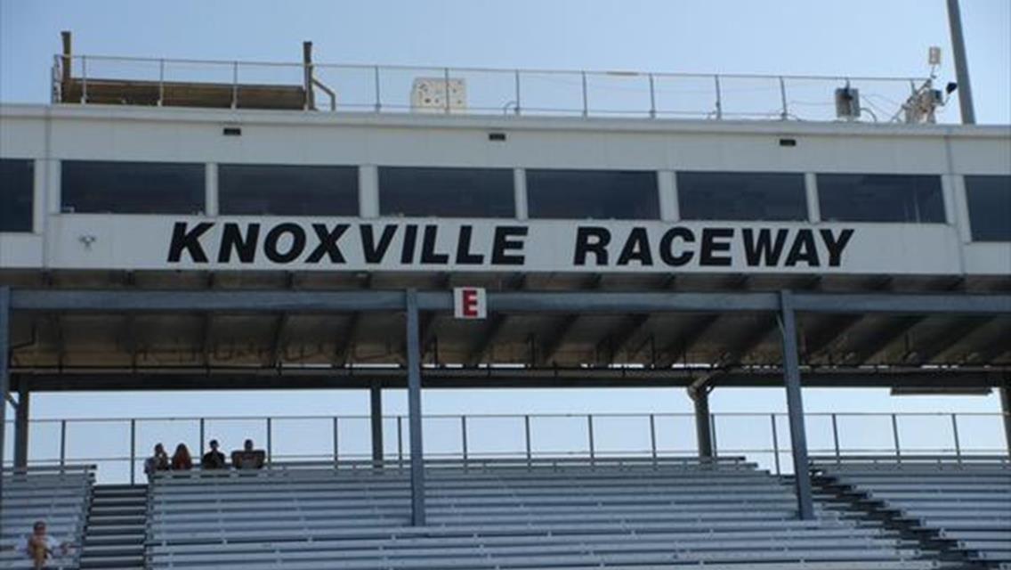 Official booths high atop the Knoxville Raceway