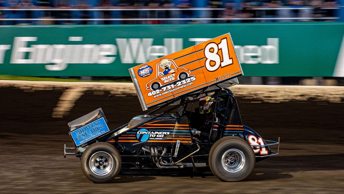 Dover Improves Throughout World of Outlaws Race at Lakeside Speedway
