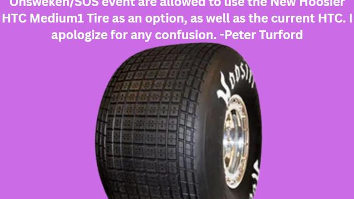 Notice of Clarification - SOS Tire Rules