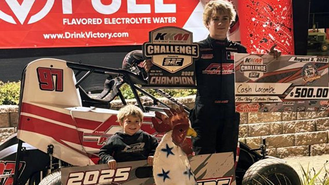 Cash Lacombe Wins in Restrictors and Levi Ballard Victorious in Jr Sprints in KKM Challenge Championship Night