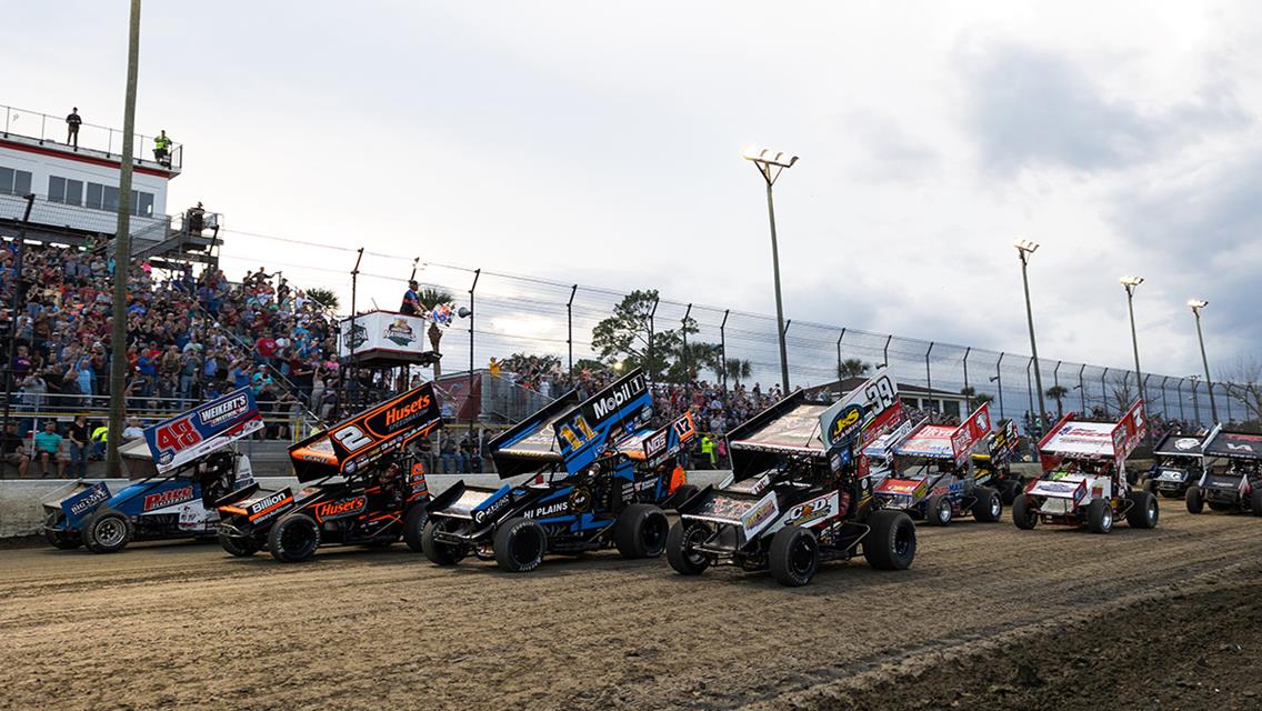 World of Outlaws Bring Bike Week Doubleheader to Volusia, Conclude Big Gator Title Hunt