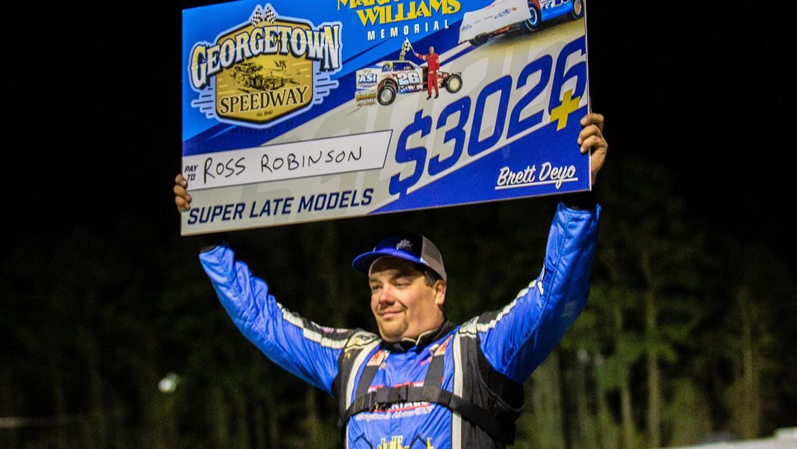 Ross Robinson (Super Late Model) &amp; Kyle Hardy (RUSH Late Model) Lead Thursday Georgetown Winners
