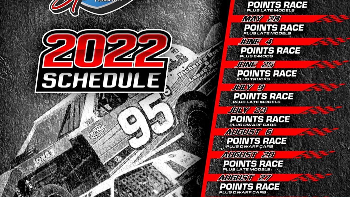 I-37 Speedway 2022 Racing Schedule