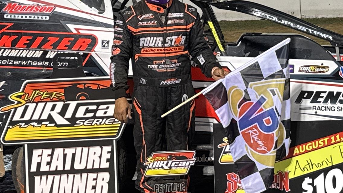 ANTHONY PERREGO WINS $10,000 AS SUPER DIRTCAR BIG-BLOCK MODS RETURN FOR 1ST TIME IN 8 YEARS; CAREER 1ST SHARON &quot;410&quot; SPRINT WIN FOR BRANDON SPITHALER