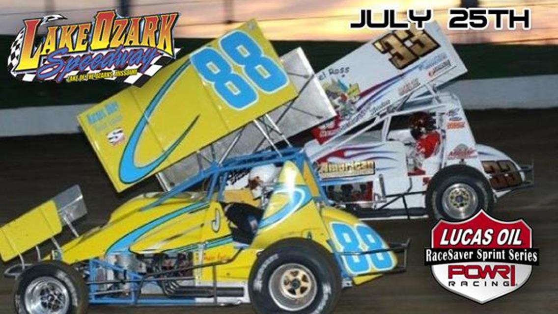 POWRi RaceSaver Sprints Ready for Quaker Windows Night at Lake Ozark Speedway