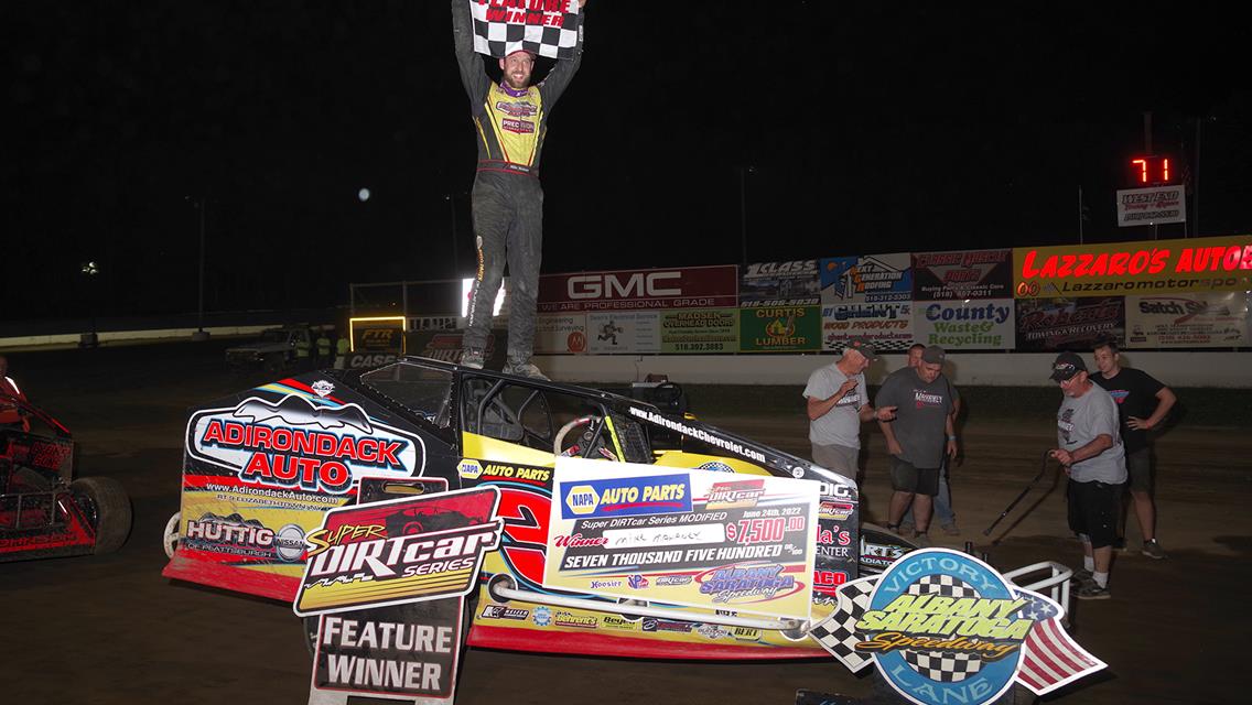 Mahaney Repeats Magic at Albany-Saratoga on Flat Front Left Tire