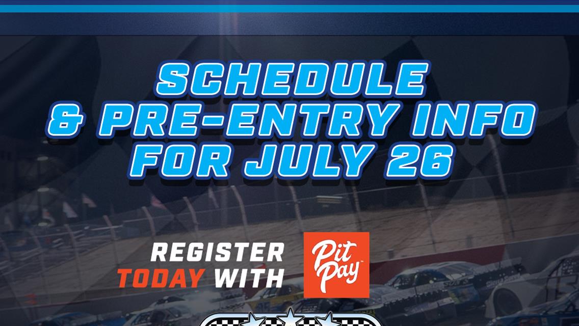 Competitor Resources for Colorado National Speedway race on July 26