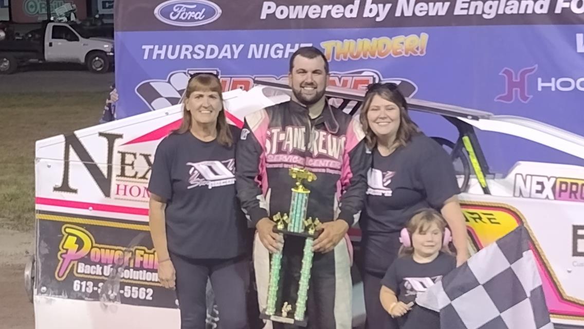 Shane Pecore Rolls to Sportsman Modified Win on Liquor and Wine Warehouse Make-A-Wish Night, Tanner Dominates SCoNE Event