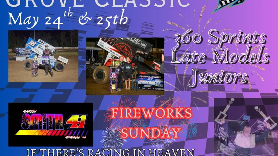 11TH ANNUAL MARVIN SMITH MEMORIAL GROVE CLASSIC THIS WEEKEND AT COTTAGE GROVE SPEEDWAY!!
