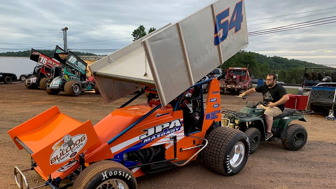 Amantea Solid During Debut in 360 Sprint Car at Big Diamond Speedway