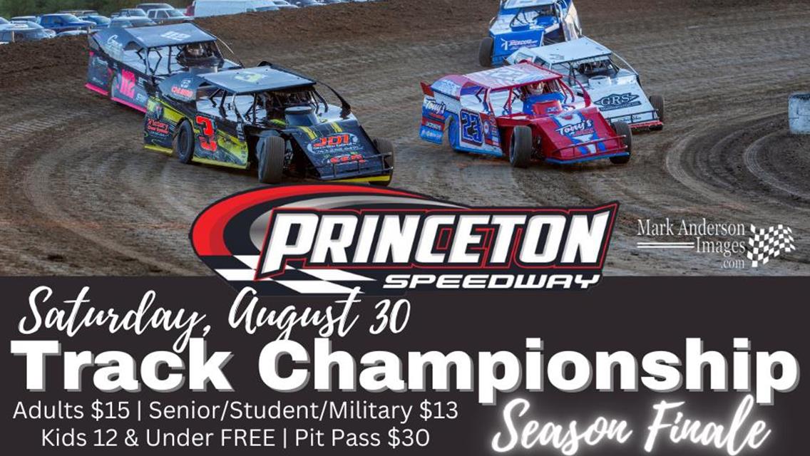 Track Championship - Season Finale - SATURDAY, AUG 30