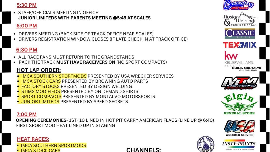May 10th &quot;ON DEMAND SHIRTS NIGHT AT THE RACES&quot; information