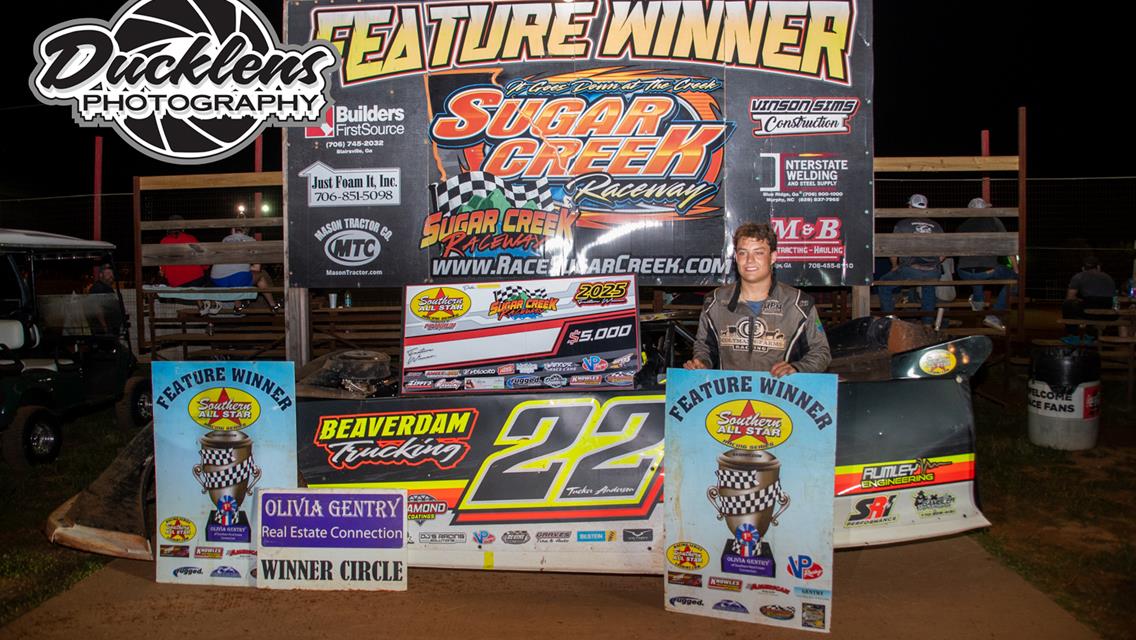 Tucker Anderson Etches Name into Southern All Star Dirt Racing Series History with Sugar Creek Triumph