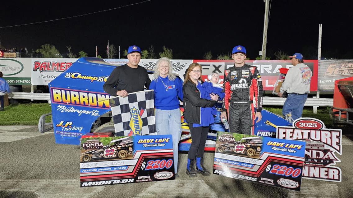 JOHNSON AND YANKOWSKI TAKE WINS ON DAVE LAPE NIGHT AT FONDA