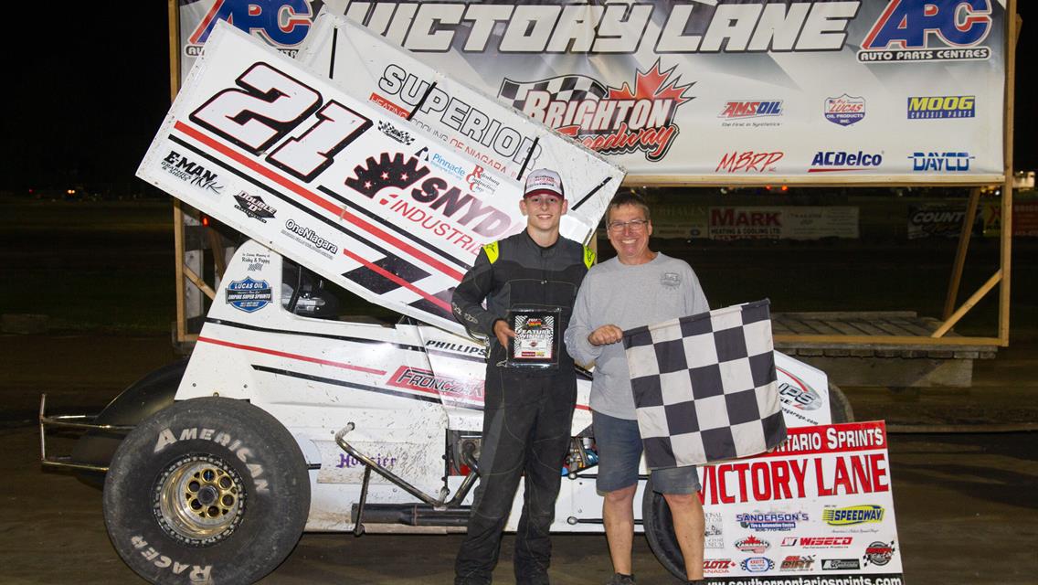 PHILLIPS TAKES FIRST SOUTHERN ONTARIO SPRINTS WIN