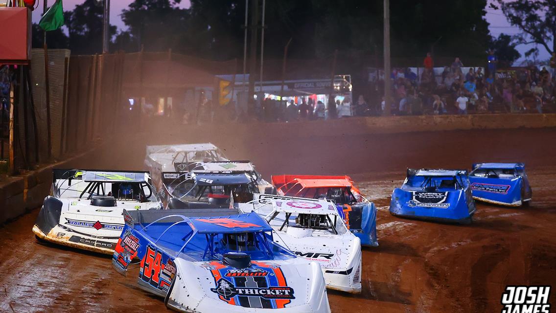 Clarksville Speedway (Clarksville, TN) – DIRTcar Summer Nationals – Hell Tour – July 6th, 2024. (Josh James Artwork)