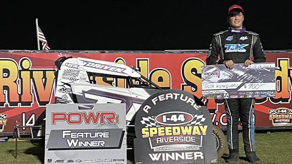 Tyler Kuykendall Tames I-44 Riverside Speedway with POWRi Outlaw Non-Wing Micro Win