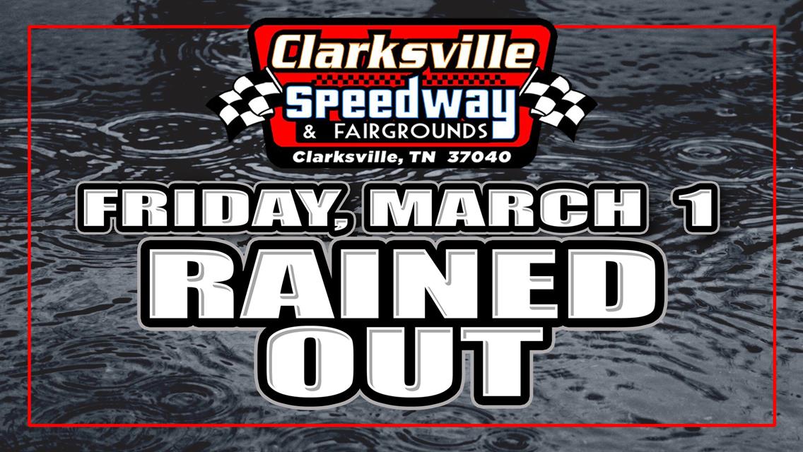 Friday&#39;s action rained out