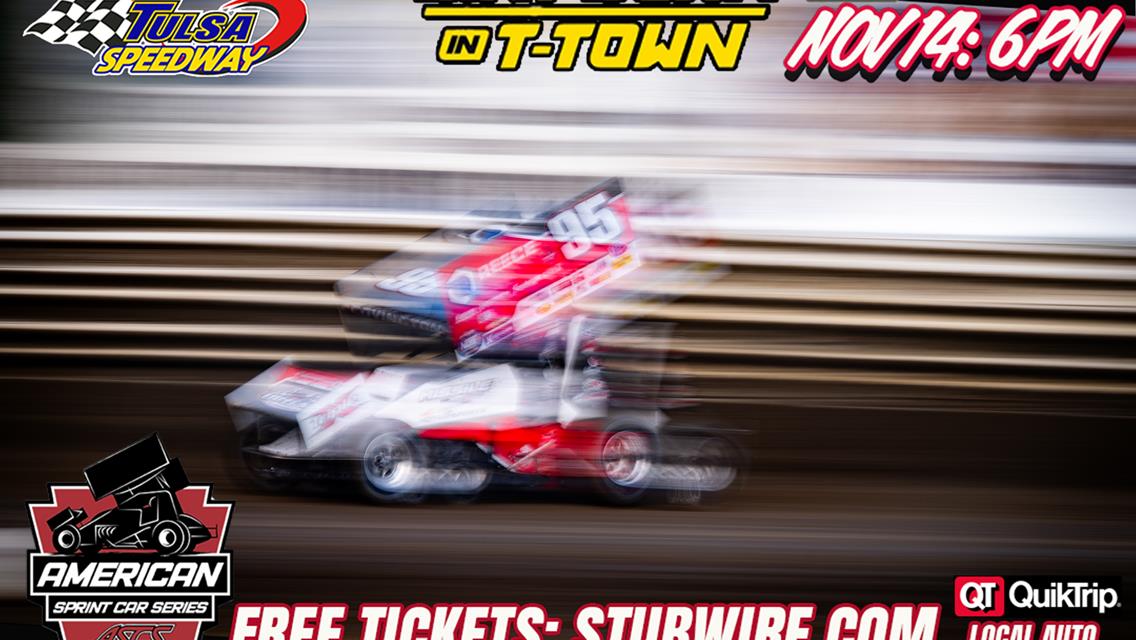 Matt Covington looking for First Win of the Season at Tulsa Speedway Nov 14