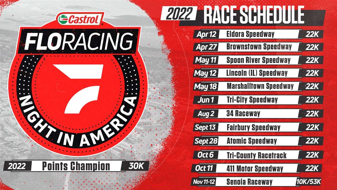 2022 Castrol FloRacing Night in America Slate Boasts 12 Dates at 12 Venues