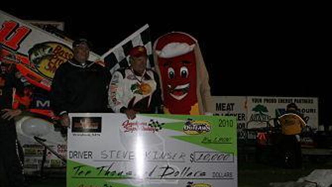 Kinser Conquers Jackson Speedway Again: Claims Third World of Outlaws Win at Historic Half-Mile