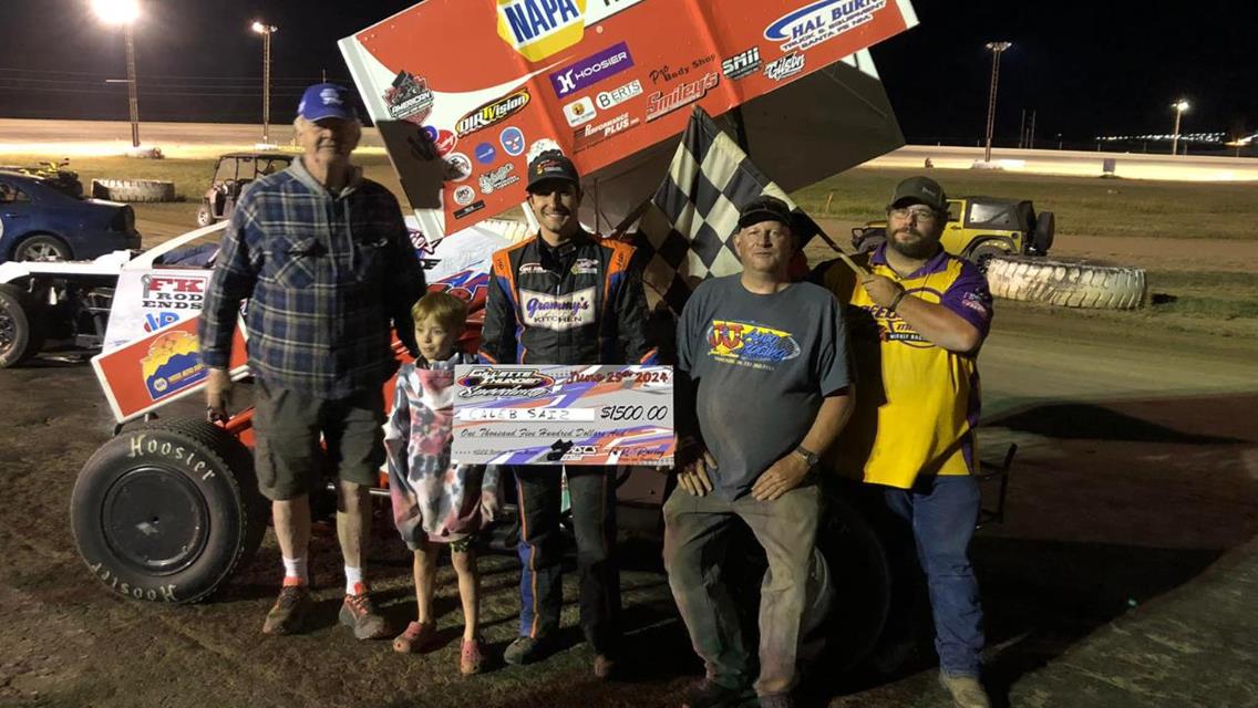 Caleb Saiz Thunders At Gillette With ASCS Northern Plains