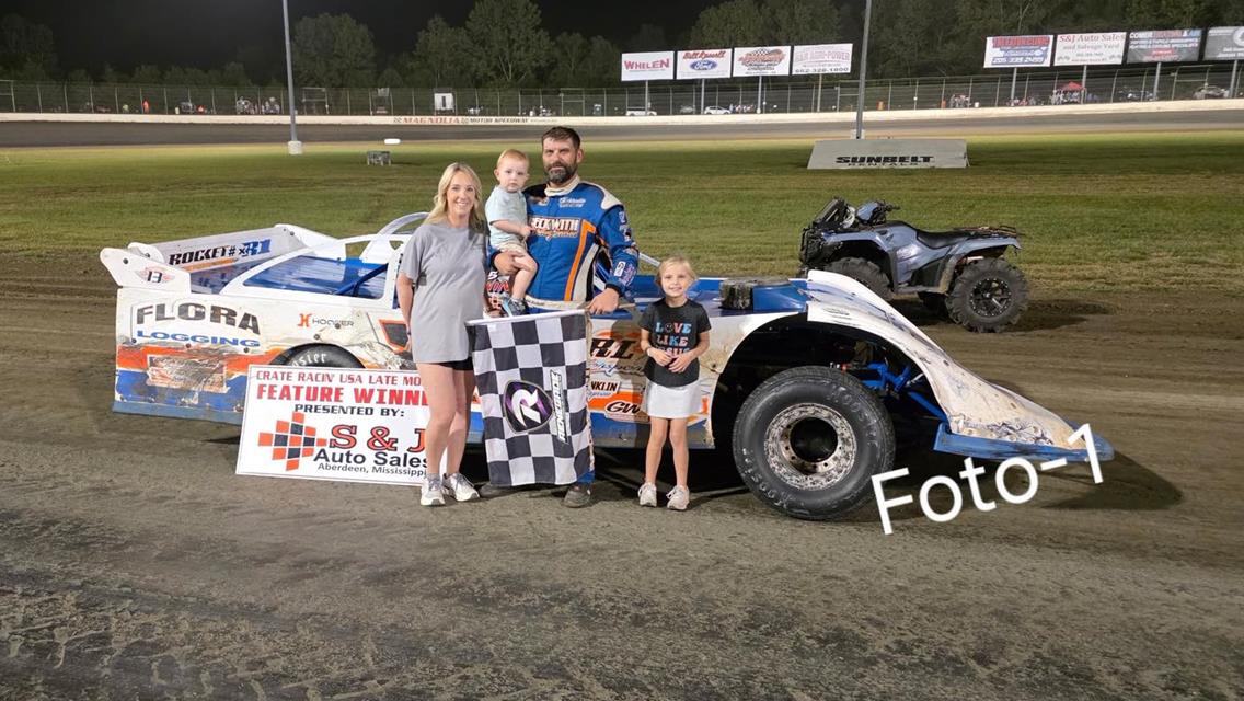 Randall Beckwith added a win at Magnolia Motor Speedway on Sunday, August 31.