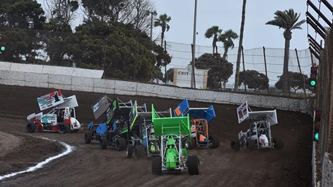 POINT LEADER KRAMER DOMINATES POWRi CALIFORNIA LIGHTNING SPRINT CAR MAIN AT VENTURA!