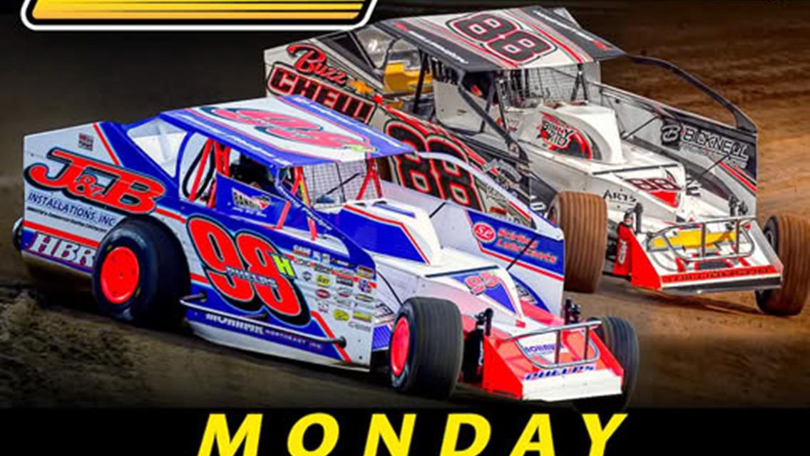SUPER DIRTCAR SERIES TO RETURN ON MONDAY AFTER AN 8-YEAR ABSENCE; $10,000 TO-WIN FOR BIG-BLOCK MODS PLUS "410" SPRINTS; APPEARANCE BY RYAN BLANEY