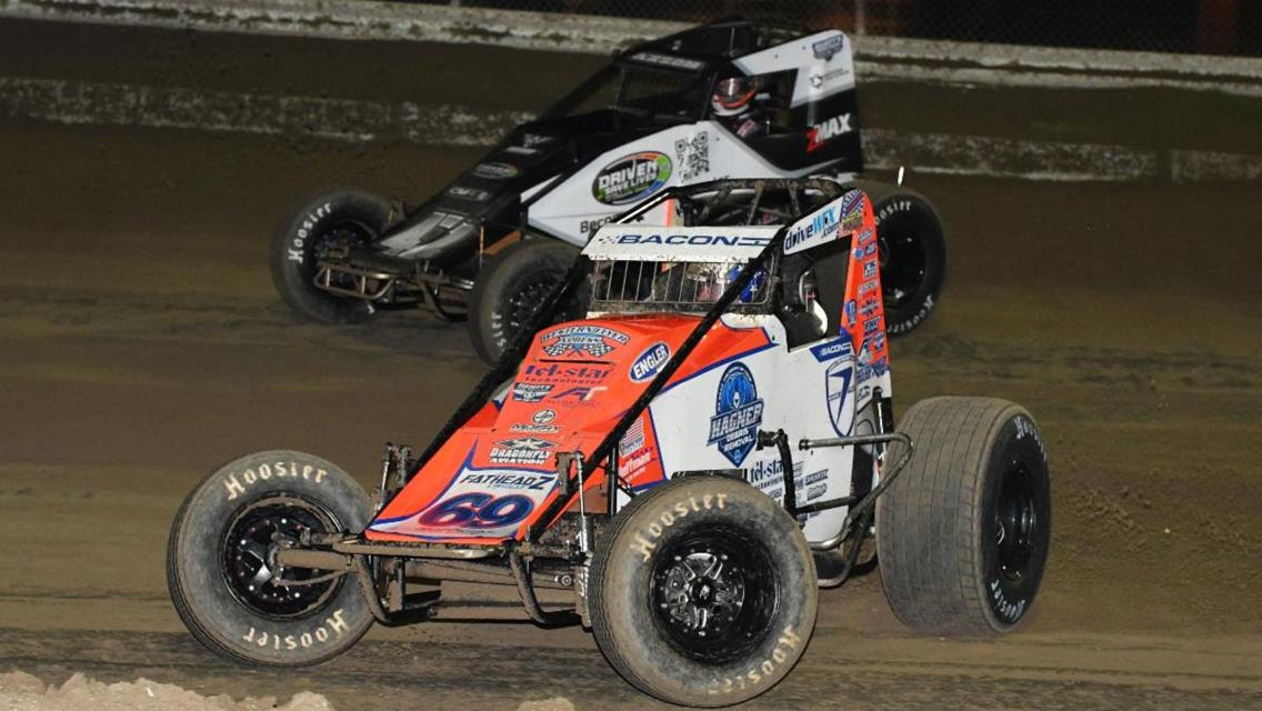 Bacon moves to third past Hewitt  on all-time USAC Sprints win list