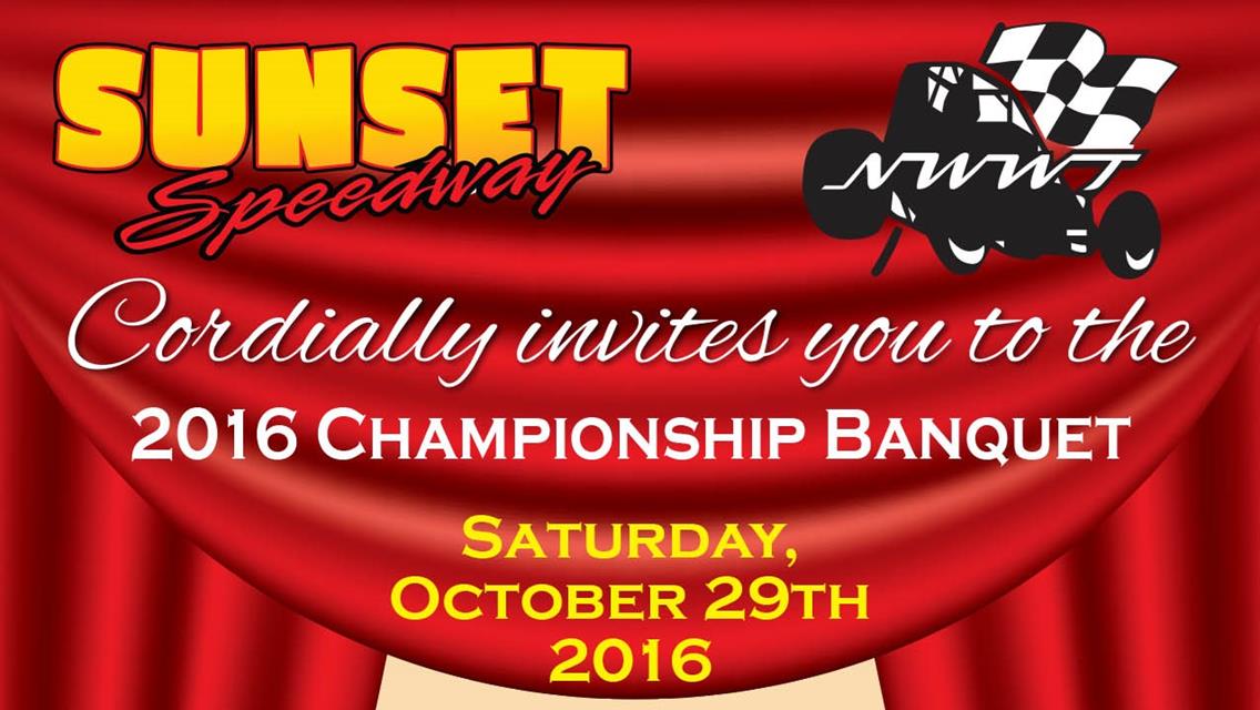 2016 Championship Awards Banquet and Drivers to be awarded Information