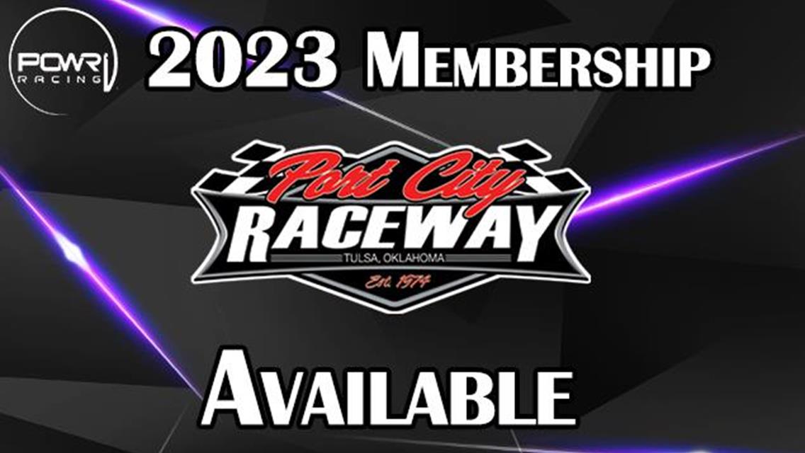 2023 Port City Raceway Memberships Available