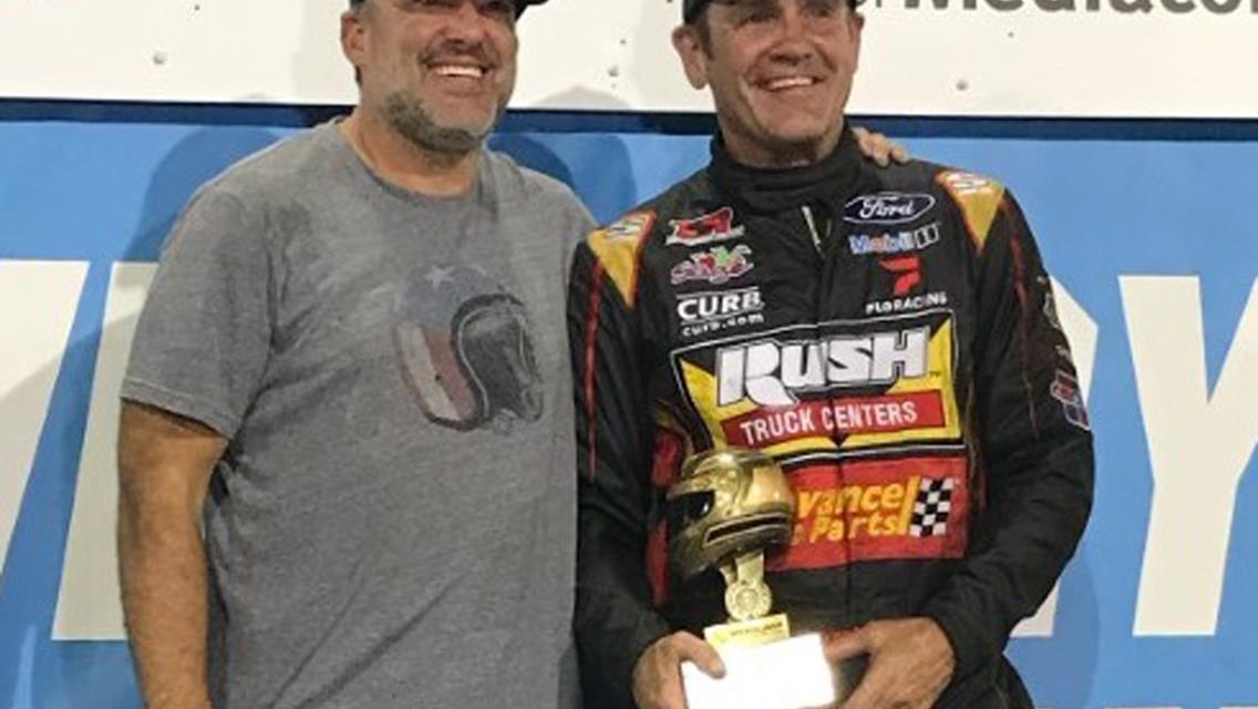 Kerry Madsen Joins his boss Tony Stewart in Knoxville Victory Lane