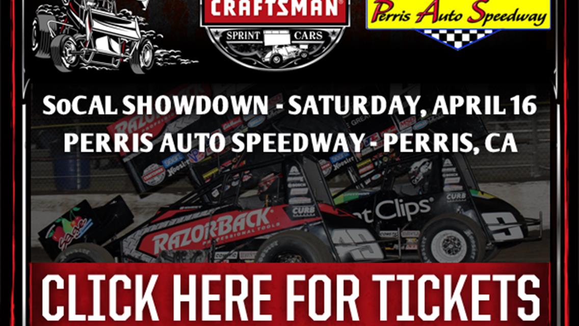 WoO Perris Auto Speedway April 16 Tickets On Sale Now!