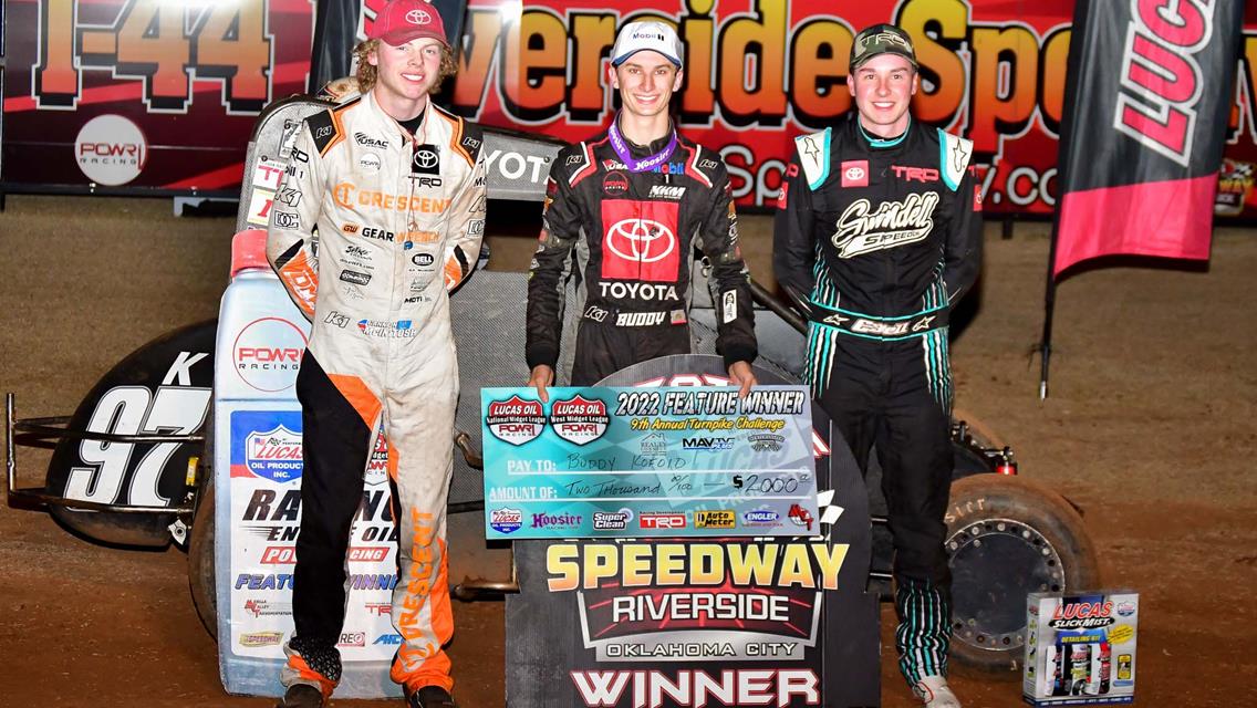 Buddy Kofoid Captures POWRi Midget Thriller at I-44 Riverside Speedway