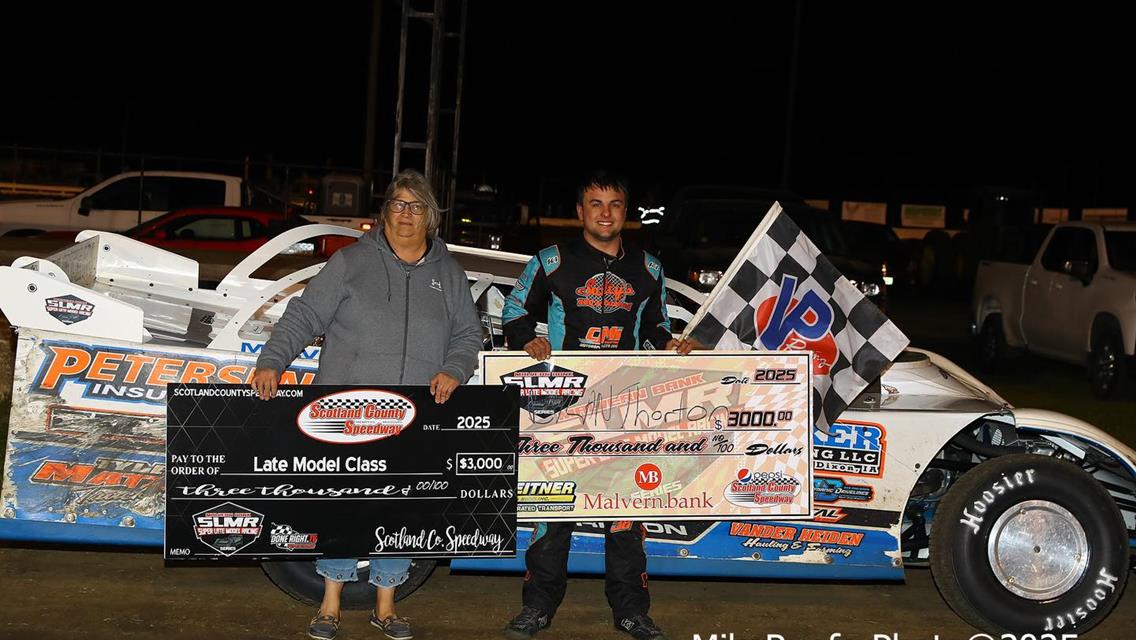 Scotland County Speedway (Memphis, MO) – Malvern Bank East Series – April 25th, 2025. (Mike Ruefer photo)