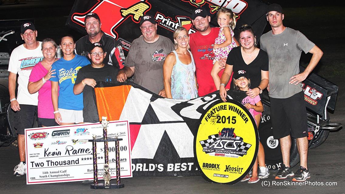 Kevin Ramey Back On Top Following ASCS Gulf South Win at Battleground Speedway