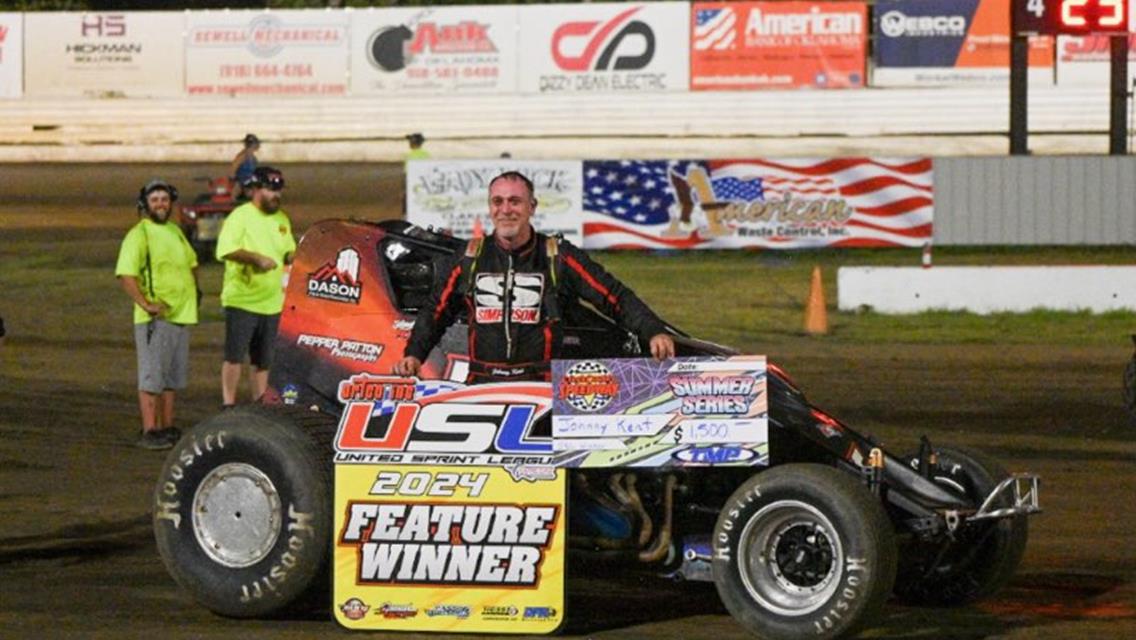 Kent tops USL field at Creek County Speedway