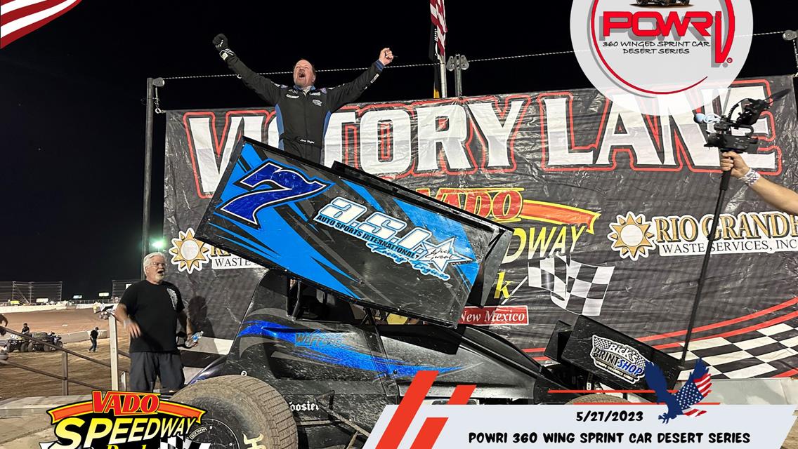 Vance Wofford and Lorne Wofford Split Wins Vado Speedway Park Weekend with POWRi Desert Wing Sprint Series