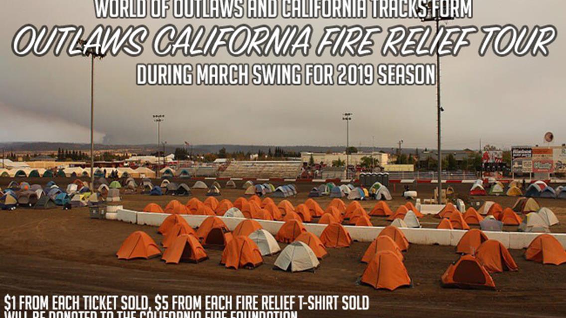 World of Outlaws Forms California Fire Relief Tour in March