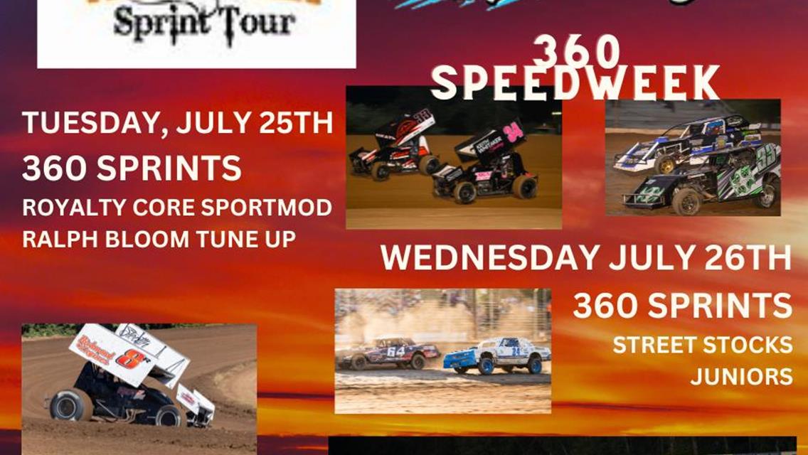 WESTERN SPRINT TOUR INVADES COTTAGE GROVE SPEEDWAY JULY 25TH &amp; 26TH!!