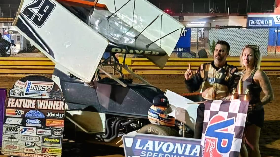 JEFF OLIVER GETS CAREER FIRST USCS WIN @ LAVONIA SPEEDWAY